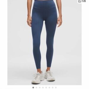 Lululemon Athletica 25” Wunder Train HR Leggings Blue Twill